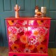 Copper and Pink Sideboard
